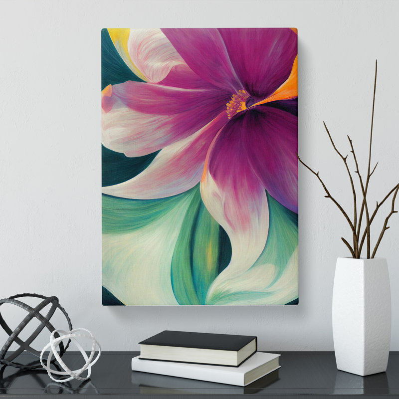 Chriz Iris Flower Dreams - Wrapped Canvas, 76cm H x 50cm W x 3cm D