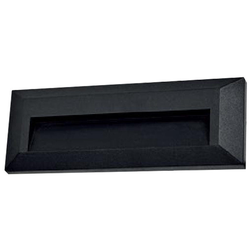 Black Aluminum LED Step/Deck Light with 3000K Temperature