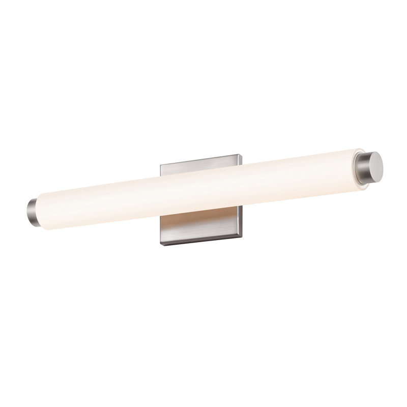 1 - Light LED Bath Bar, Satin Nickel, Flat