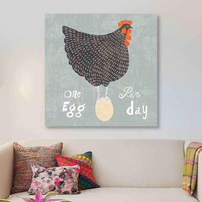 «Fresh Eggs I» par Sue Schlabach, impression sur toile tendue, H 12 po x l 12 po x P 1,5 po, Toile tendue, Pas de tapis