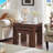 Farmhouse Nesting Tables Set of 3, Living Room Table Set with Rounded Corners & 4 Thickened Table Legs-129197514