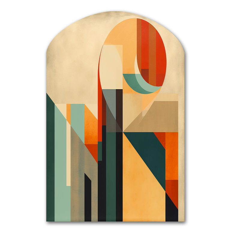 Art mural asymétrique Cvja - Modern Midcentury Arch, H 34 po x l 25 po