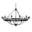 Augill 12 - Light Waggon Wheel Chandelier