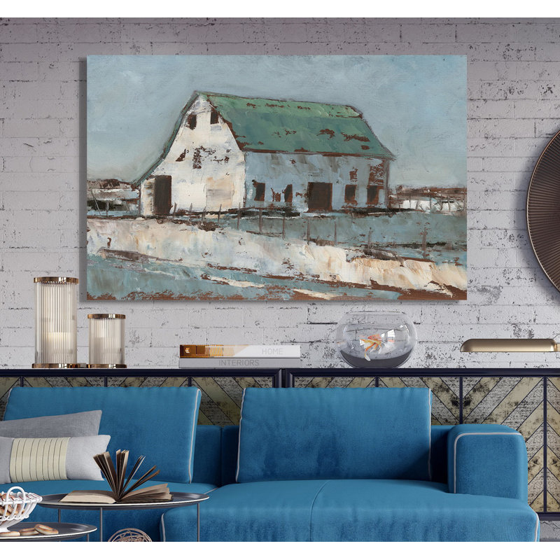 « plein air grange ii », reproduction d’impression, H 24 po x l 36 po x P 1,5 po, Toile tendue