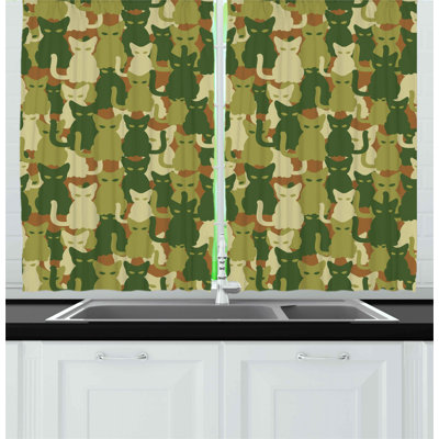 Pointed Kitchen Curtain