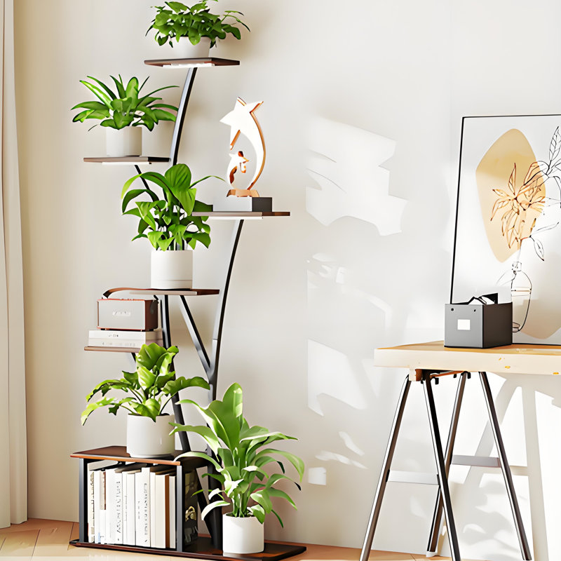 Support pour plante à 7 niveaux avec 3 lumières