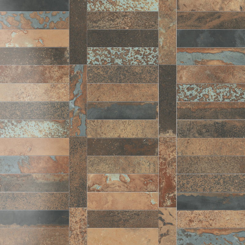 Brique Maheno 2-3 / 8 po X 9 3/4 po Carreau de porcelaine pour plancher et mur