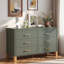 Commode double 6 tiroirs en bois robuste-1367436721