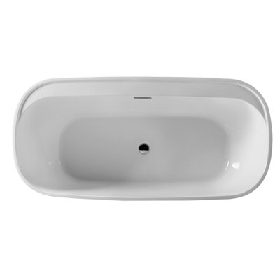 59'' x 30'' Freestanding Soaking Acrylic Bathtub