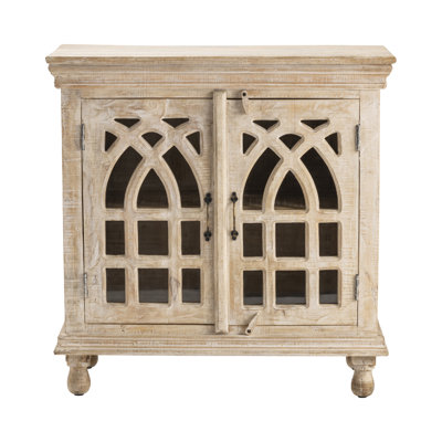 One Allium Way® Pandora Solid Wood Accent Cabinet & Reviews | Wayfair