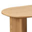 Table basse ovale avec base à piédestal, bois d'ingénierie, 39,37 L, salon ou appartement