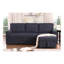 Canapé-lit modulaire réversible en tissu tissé l 84,5 po Lucca II-98854025