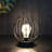 Battery Operated Table Lamp Indoors Outdoor Lantern with LED Bulb 
