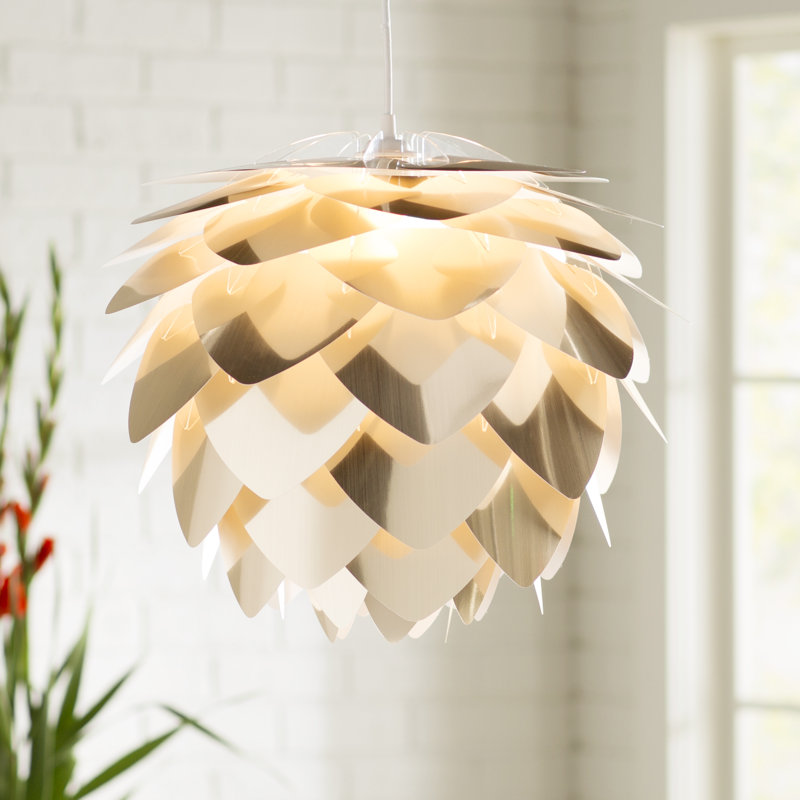 Beland 1 - Light Unique/Statement Pendant, Black, 10.6" H x 13.4" W x 13.4" D