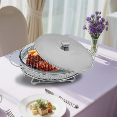 Oval Food Warmer Buffet Chafing Dish Set