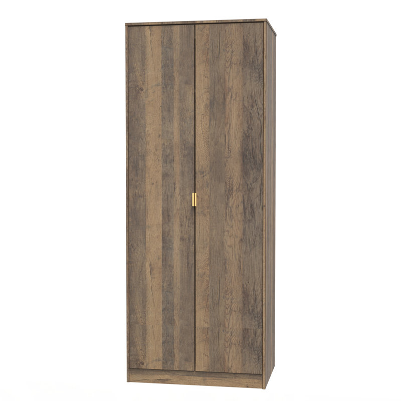 Bibek Manufactured Wood Wardrobe, Vintage Oak