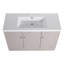 Meuble-lavabo autoportant avec lavabo en résine blanche-1495420041