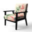 Chaise d'appoint Abstract Botanicals - Fauteuil Blush-362728644