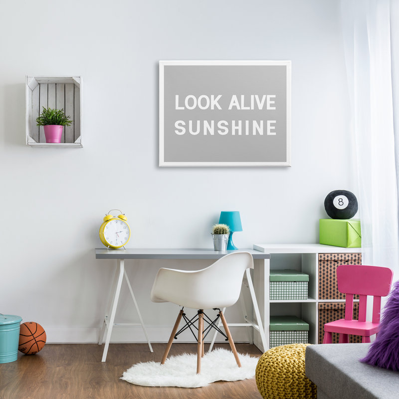 Gray and White Motivational Canvas Art for Kids Nursery