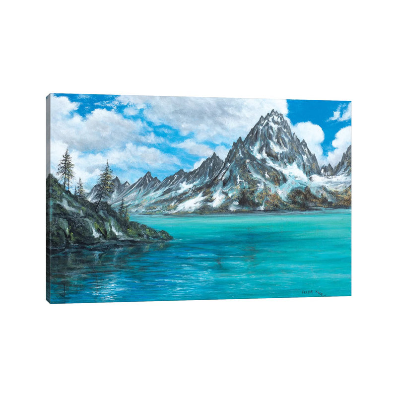 Moving Mountains by ColorByFeliks - Print on Canvas, Wrapped Canvas, 66.04 cm H x 45.72 cm W x 1.91 cm D