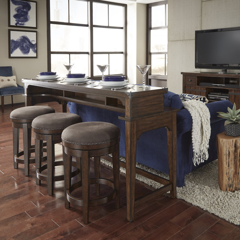 Ensemble de console et trois tabourets 74 po Hornbeck