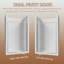  Porte de douche pivotante semi-sans cadre H 44 po x l 71 po avec verre trempé anti-déflagrant de 1/4 po (6 mm) Wynnt, quincaillerie en acier inoxydable, cadre en aluminium chromé-126517375