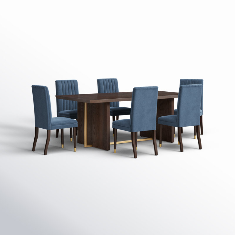Ensemble repas pour 6 personnes Antonella, Bleu