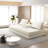 Dromae Multi Functional Futon Sofa Bed With Plush Corduroy Upholstery And Foam Frame