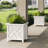  Lattice Planter Box 2-Pack, White-367224040
