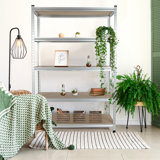 Hreinn 48'' W Aluminum Alloy Height -Adjustable Storage Rack