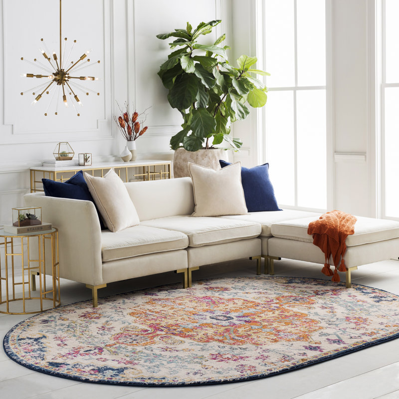 Hillsby Oriental Indoor Rug, Oval 4' x 6'