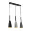 Luminaire suspendu 3 lumières Elsadig à hauteur réglable E26
