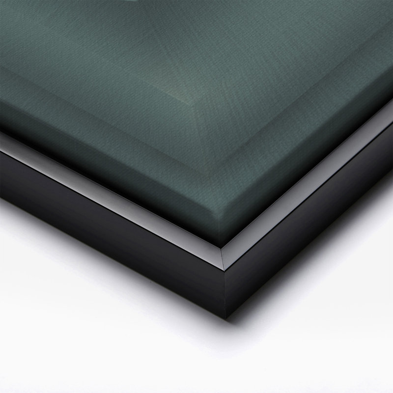 Vert émeraude, Black Framed, Canvas, 11"H x 14"W