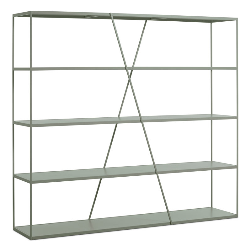 Étagère NeedWant, Gris / vert, (4 tablettes) H 73 po x l 42 po x P 19 po