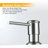 Sink mount Soap Dispenser with Straight Nozzle