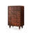 Nut-brown Solid Wood Accent Cabinet