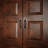 Black Wrought Iron Cabinet Handle 6" L Rust Resistant with Hardware
