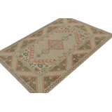 Distressed Homage Hand Knotted Wool Geometric Area Rug