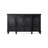 Retro Black Solid Wood Sideboard
