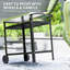 80cm H x 100cm W BBQ Trolley