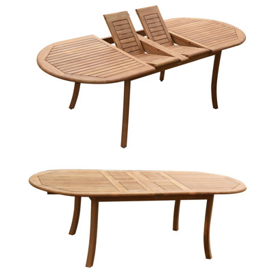 Kalmanovitz Outdoor Oval Teak Dining Table