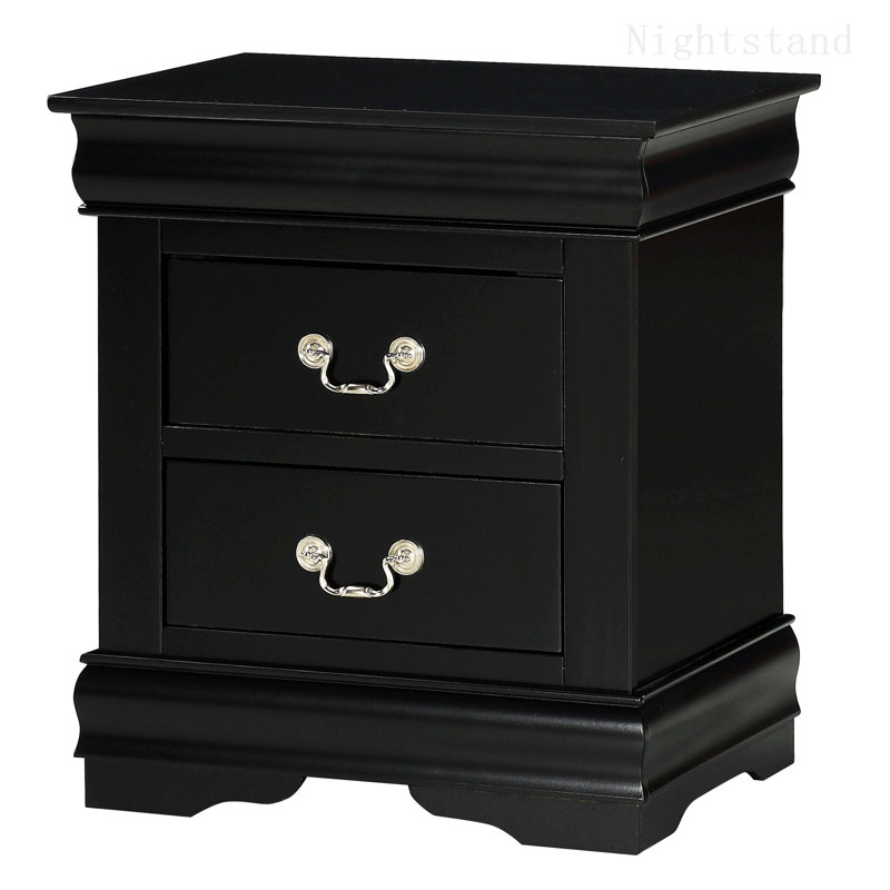 Bed Side Table, Nightstand, Bedroom Nightstand, Black