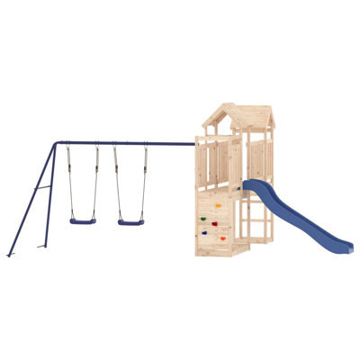Geer Freeport Park 495cm W x 339cm D Outdoor Solid Wood Playhouse