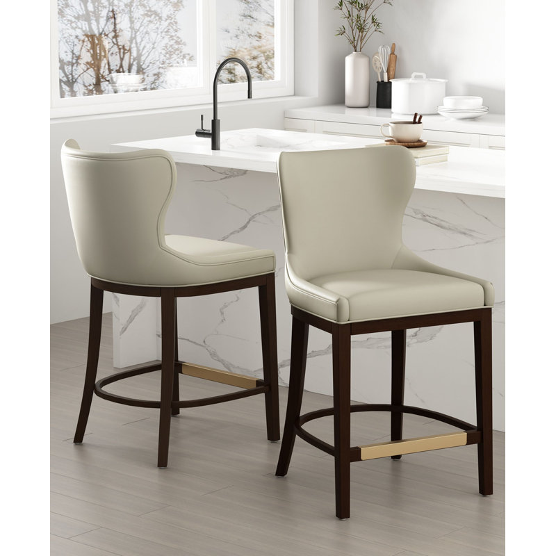 Tabouret de comptoir rembourré Blair, Pierre, Tabouret de comptoir (siège d'une hauteur de 26 p, 2