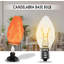 Ampoule à intensité variable 15 watts E12 / candélabre à intensité variable 2500K Himalayan