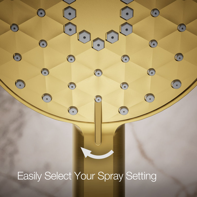 Awaken G110 1.75 Gpm Multifunction Handshower, Vibrant Brushed Moderne Brass