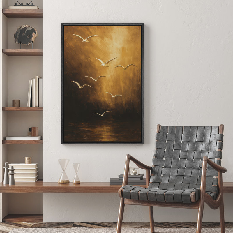 Reproduction d'art abstrait sur toile encadrée pour décoration intérieure moderne, H 24 po x l 16 po, Noir