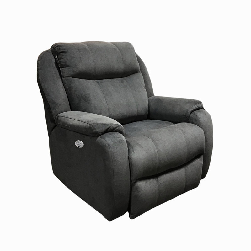 Hercules Power Headrest Big Man's Wall Recliner, Black Chenille