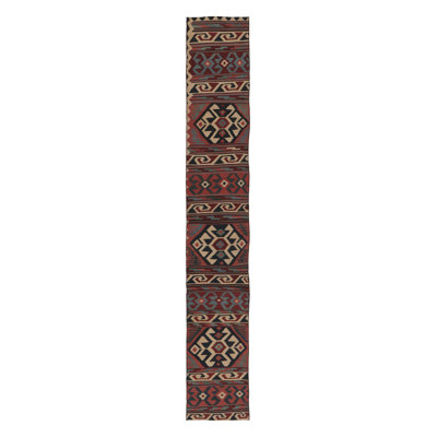 Kilim & Flatweave One-of-a-Kind 2'4X14'11 Hand Knotted Area Rug