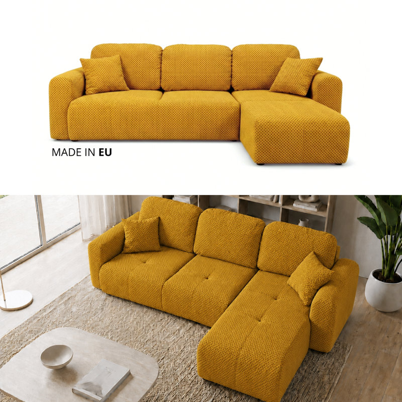 Chandara 3 Seater Sofa Bed, Right Hand Facing Corner Sofa